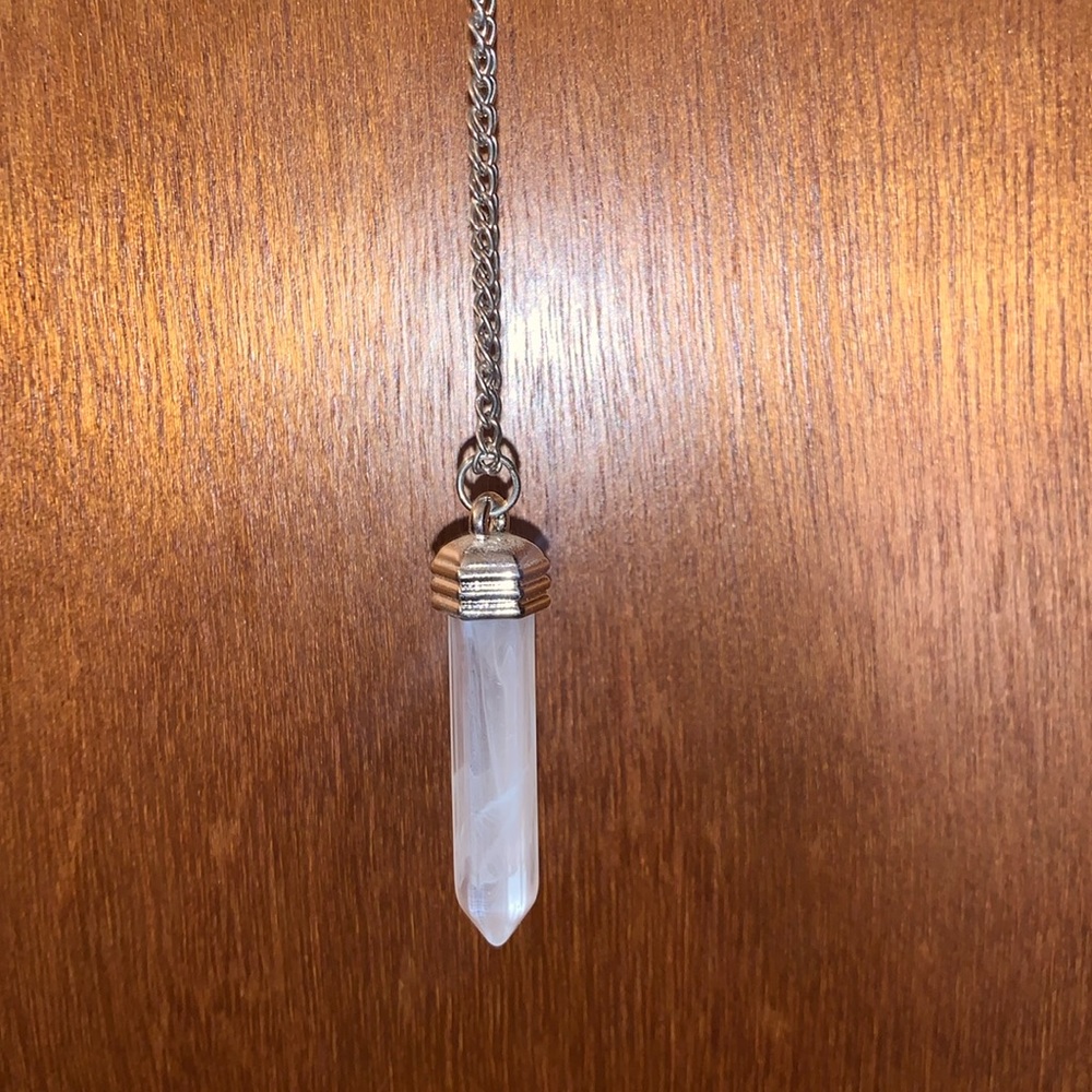 white crystal necklace